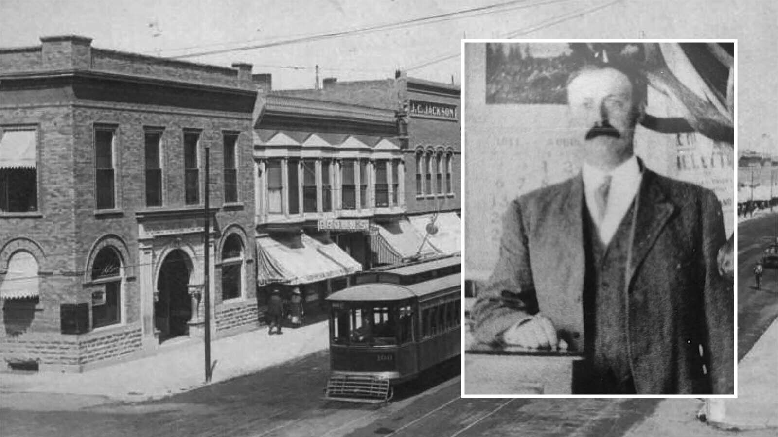 Sheridan Undersheriff Killed Sheridan trolly car 1912 postcard and veach 8 30 25 8 30 25