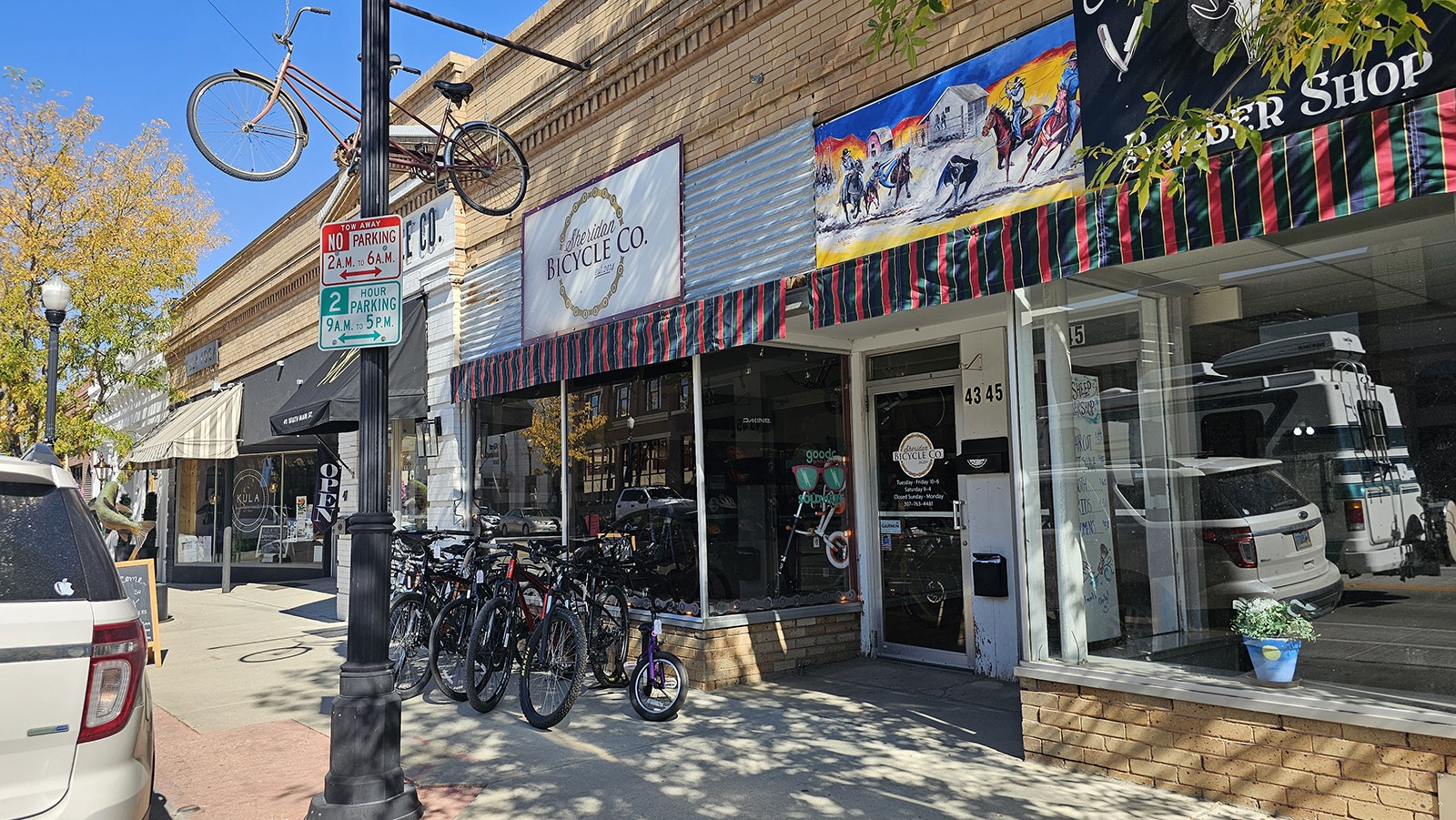 Sheridan Bicycle Co. on Main Street in Sheridan.