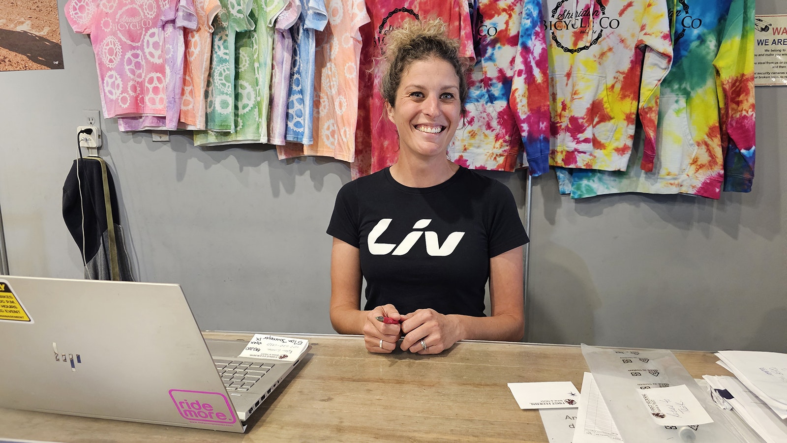 Calie LeDuc, co-owner of Sheridan Bicycle Co., is one of several entrepreneurs who helped friends, Matt and Candice Kindred start their own business. She agrees that the entrepreneurial spirit in Sheridan is catching.