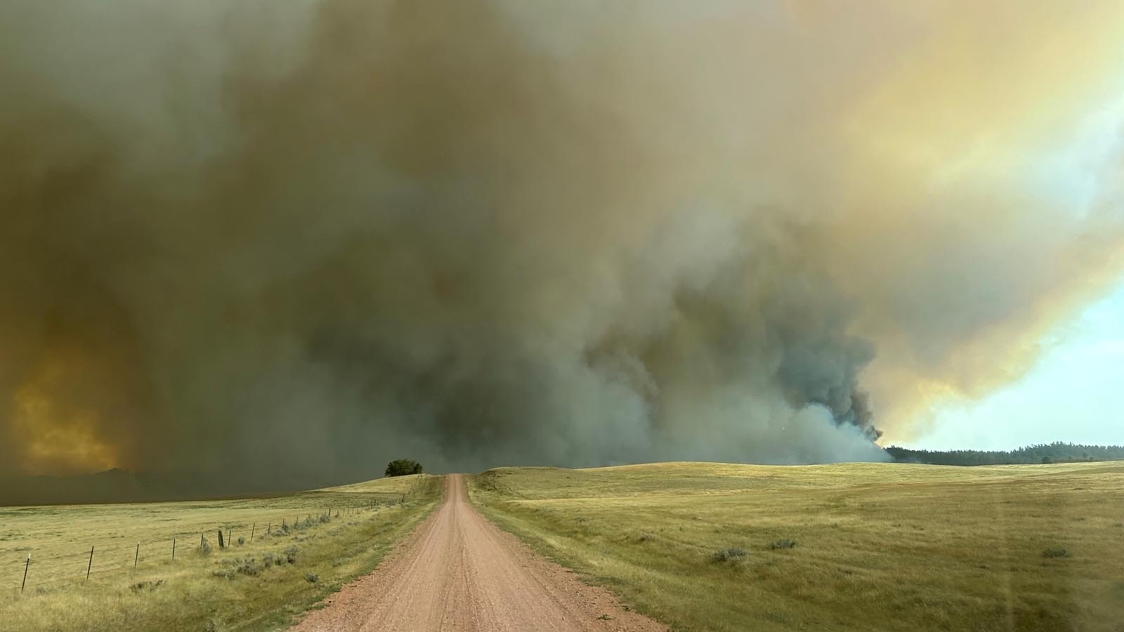 The Short Draw Fire in northern Campbell County and southern Montana exploded to about 20,000 acres overnight Sept. 11-12, 2024.