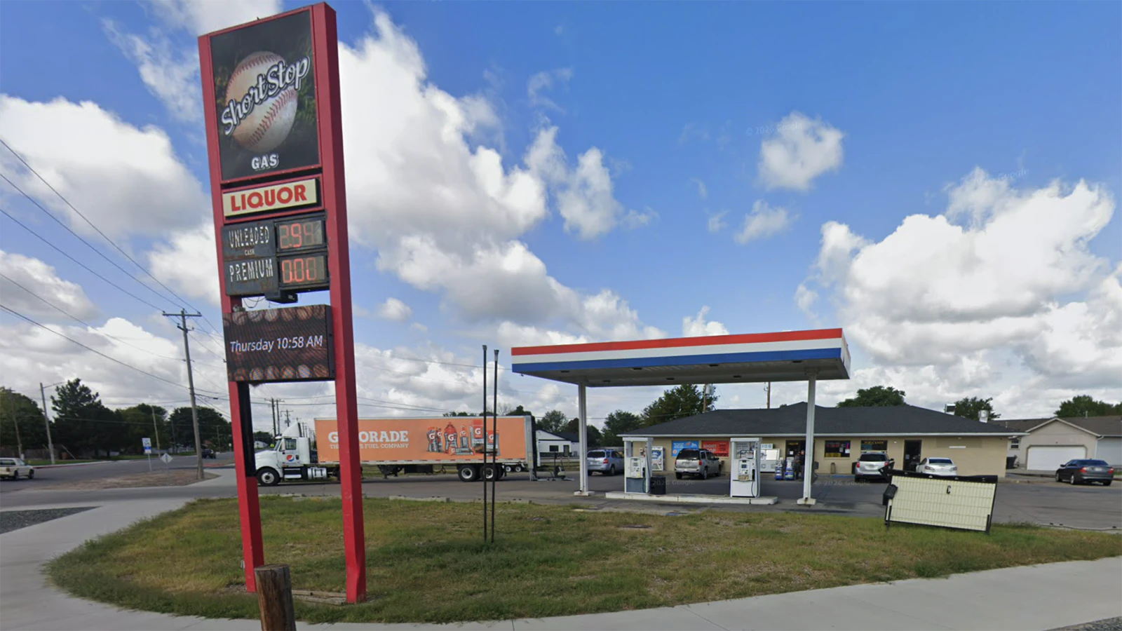 The Short Stop gas station and convenience store in Scottsbluff, Nebraska.