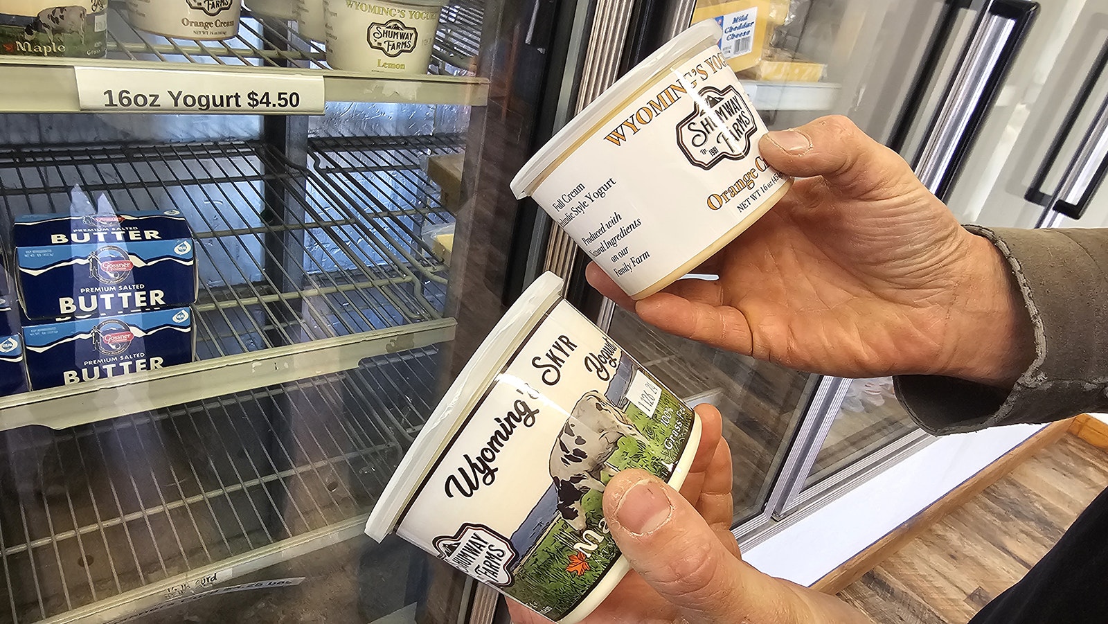 Two flavors of Wyoming's Skyr.