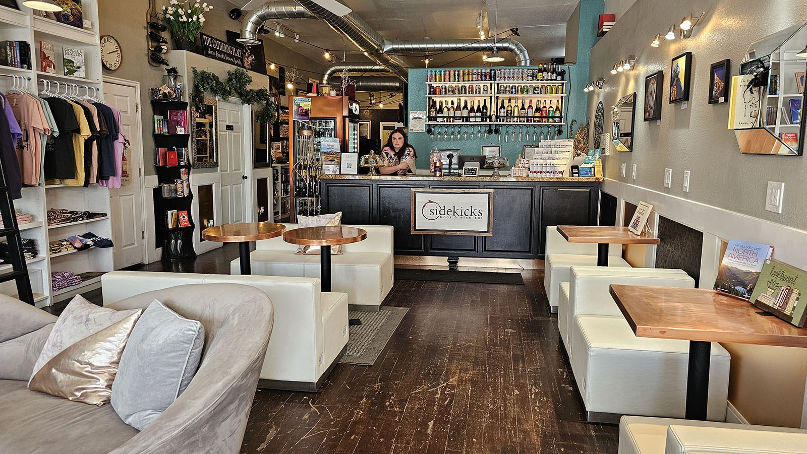 Sidekicks Book-Bar in Rock Springs is inviting, with plenty of places to sit and read for awhile.