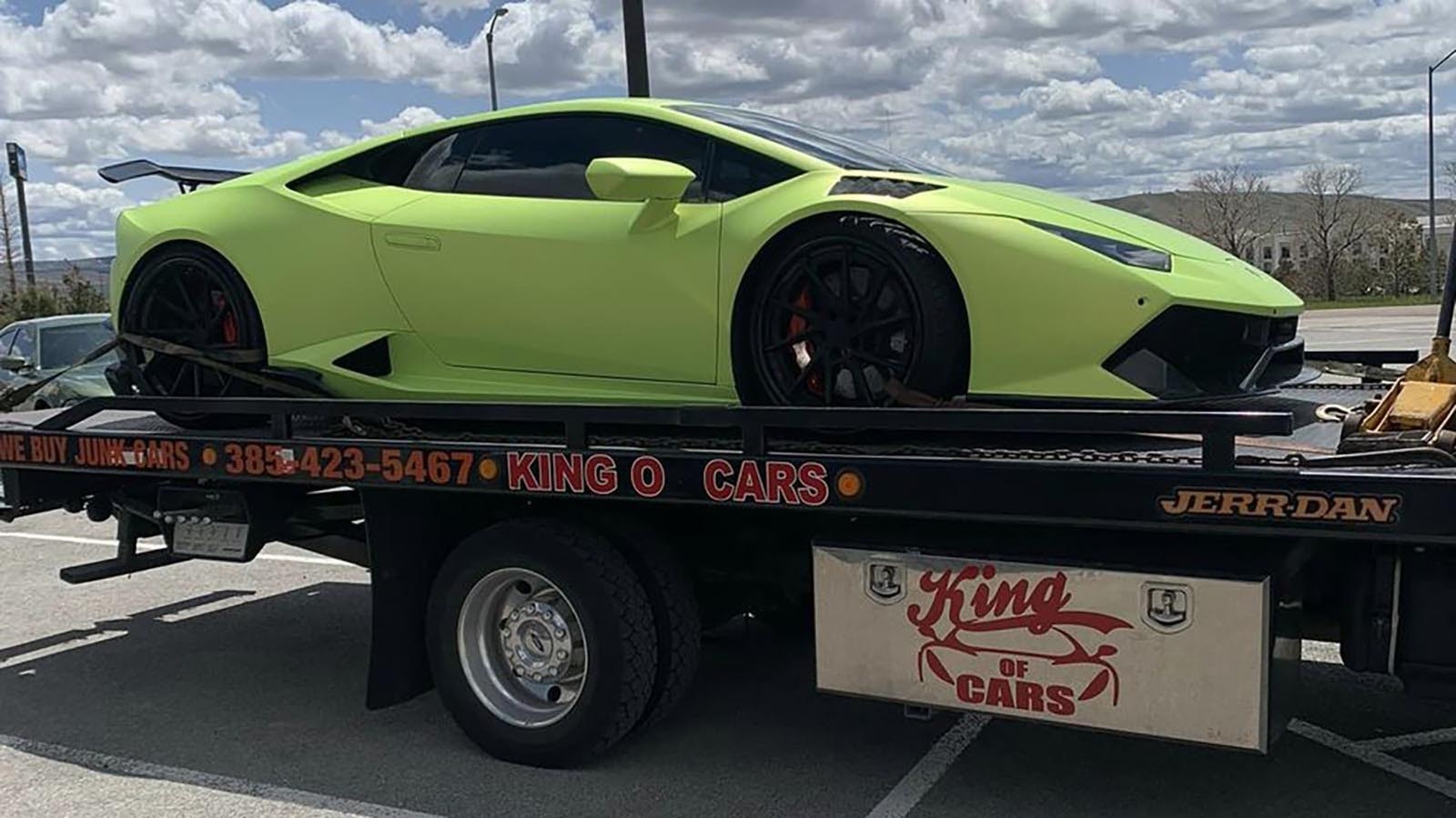 The Wyoming Highway Patrol successfully stopped a pair off Lamborghinis that were reportedly taked out of Utah illegally. They were stopped on Interstate 80 near Rawlins, and both drivers arrested.