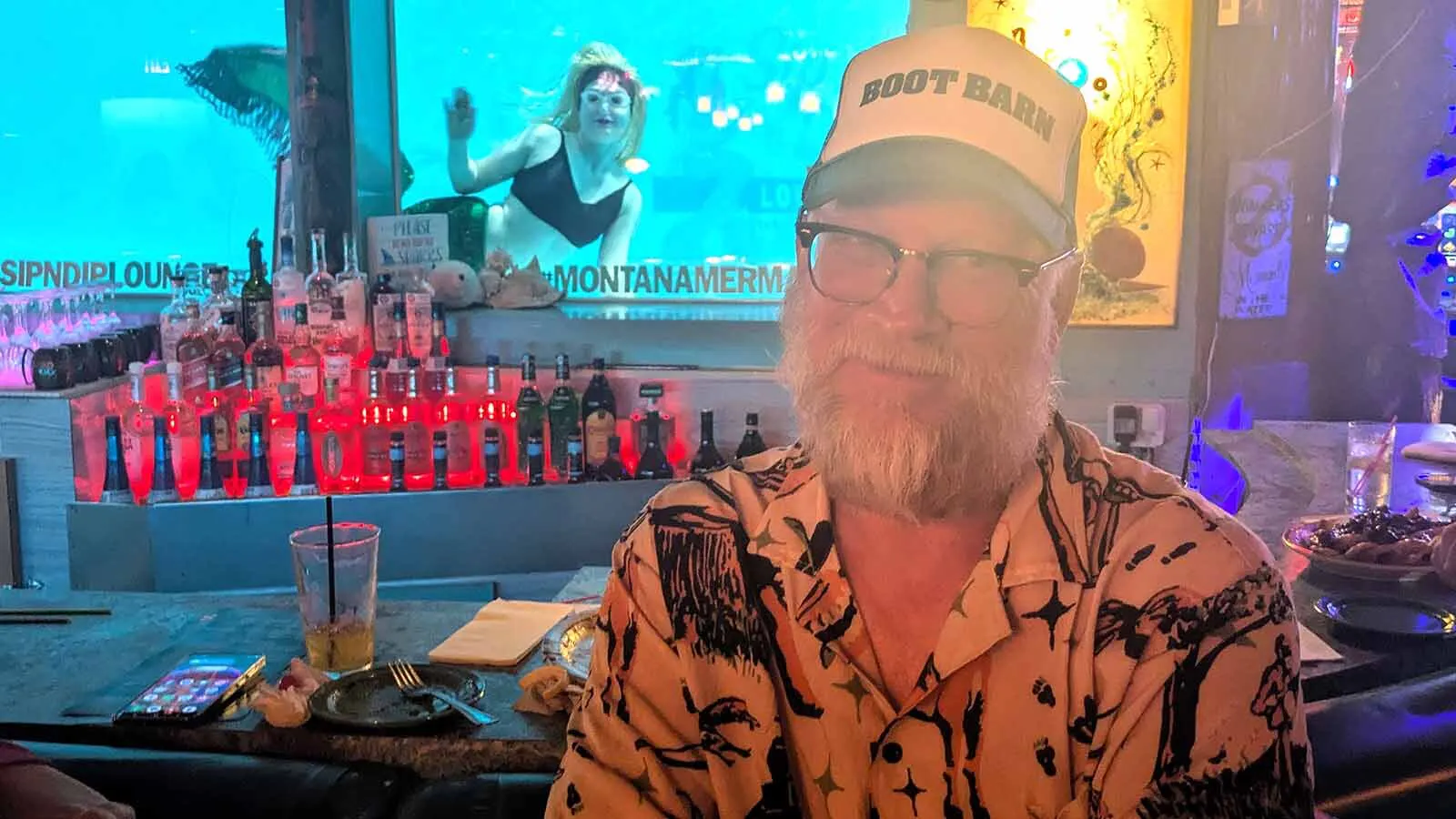 Bill Dumas made a detour to Great Falls en route from Whitefish, Montana, to his home back in Texas especially to see the Montana mermaids. "This is absolutely insane, in the best way," he said.