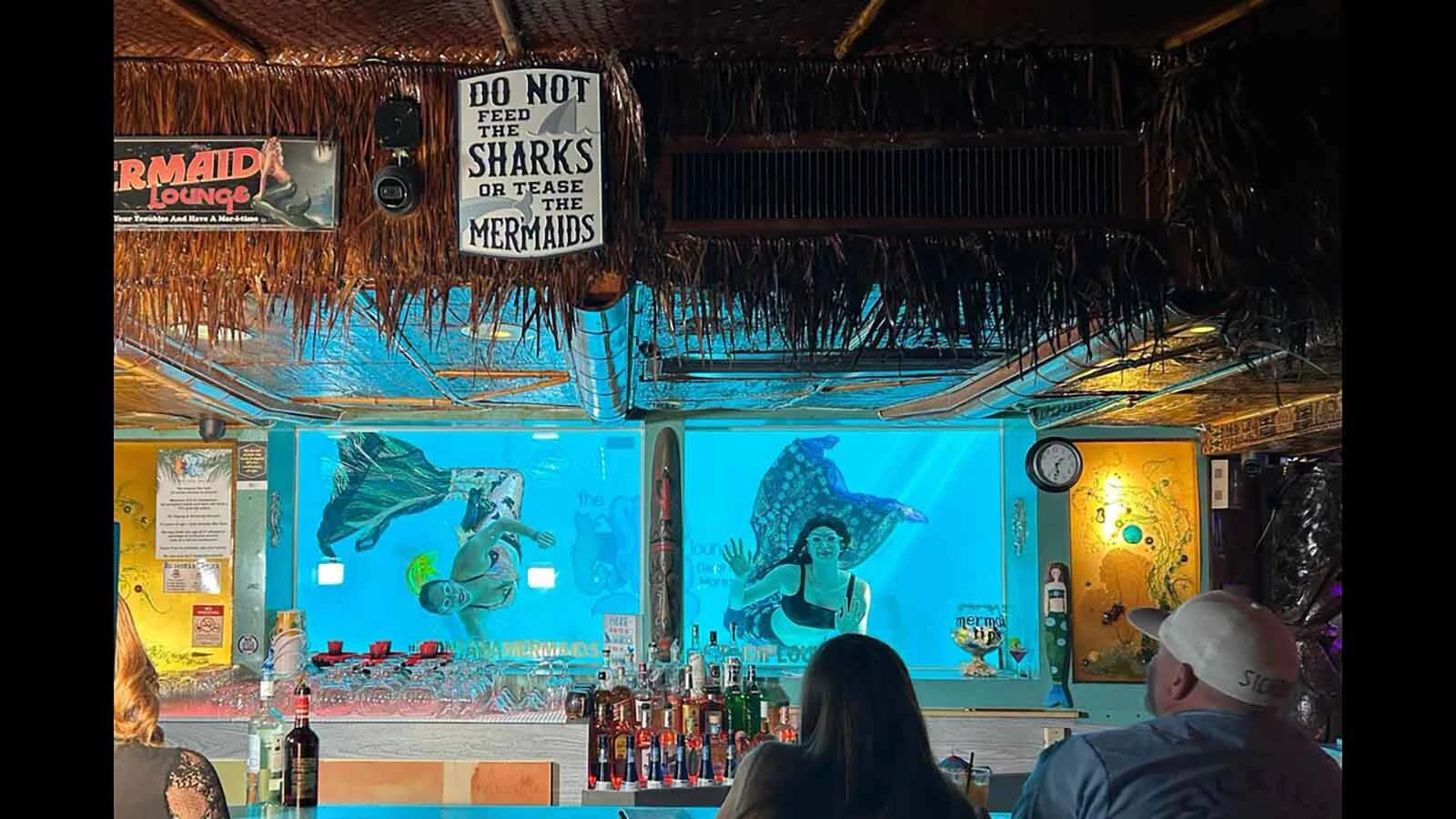 Sip ’N Dip in Great Falls, Montana, is famous for its live mermaids and 10-shot fishbowl cocktails, earning it the “No. 1 bar in the world worth flying for” by GQ magazine. Patrons call it “absolutely insane in the best way.”