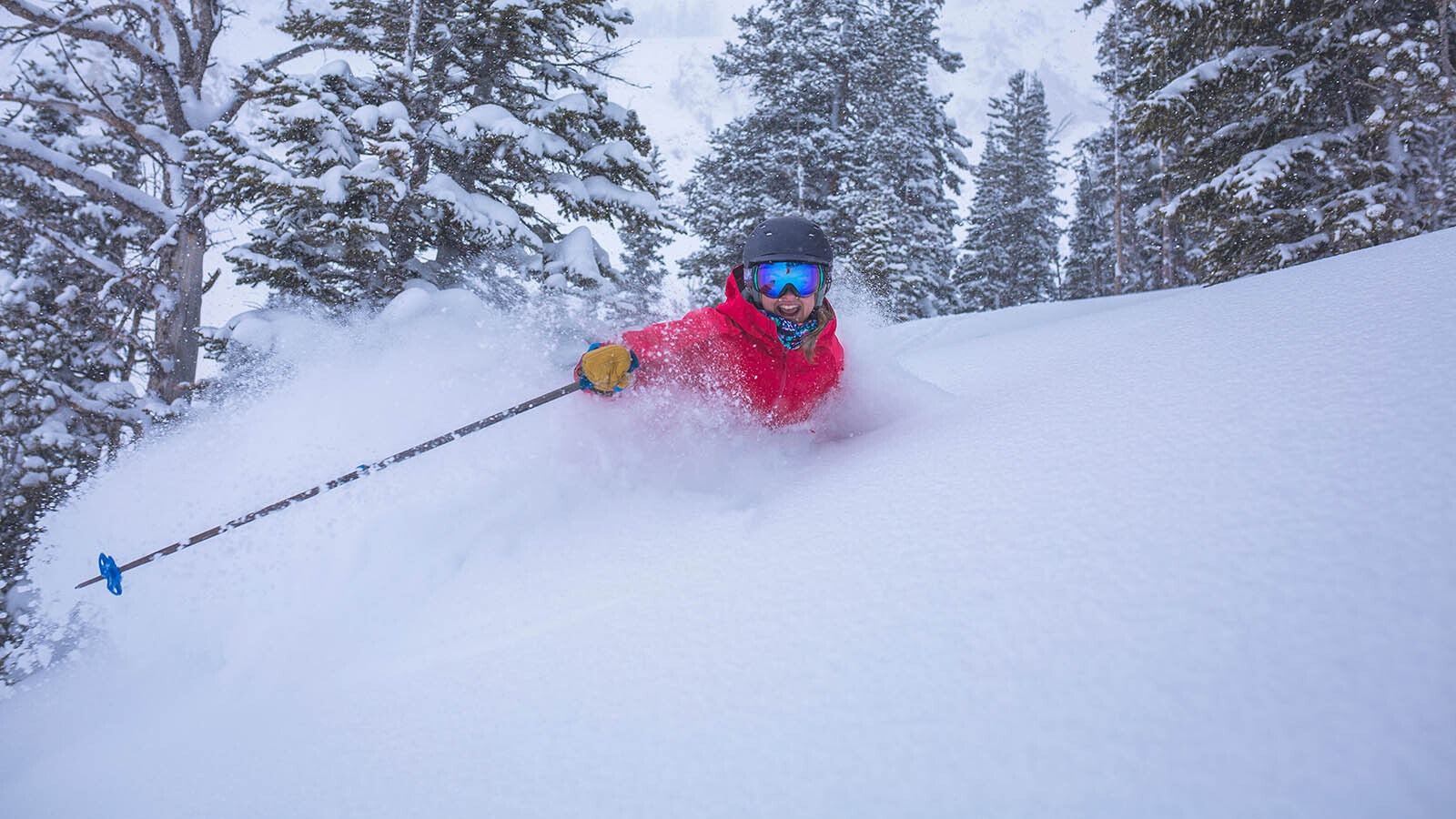 Skiing through deep snow in the Wyoming high country in this file photo.