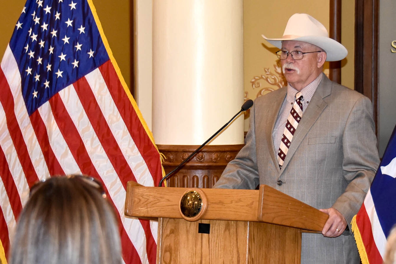 Former Fremont County Sheriff Skip Hornecker was inducted into the Wyoming Law Enforcement Hall of Fame last week at the Capitol in Cheyenne.