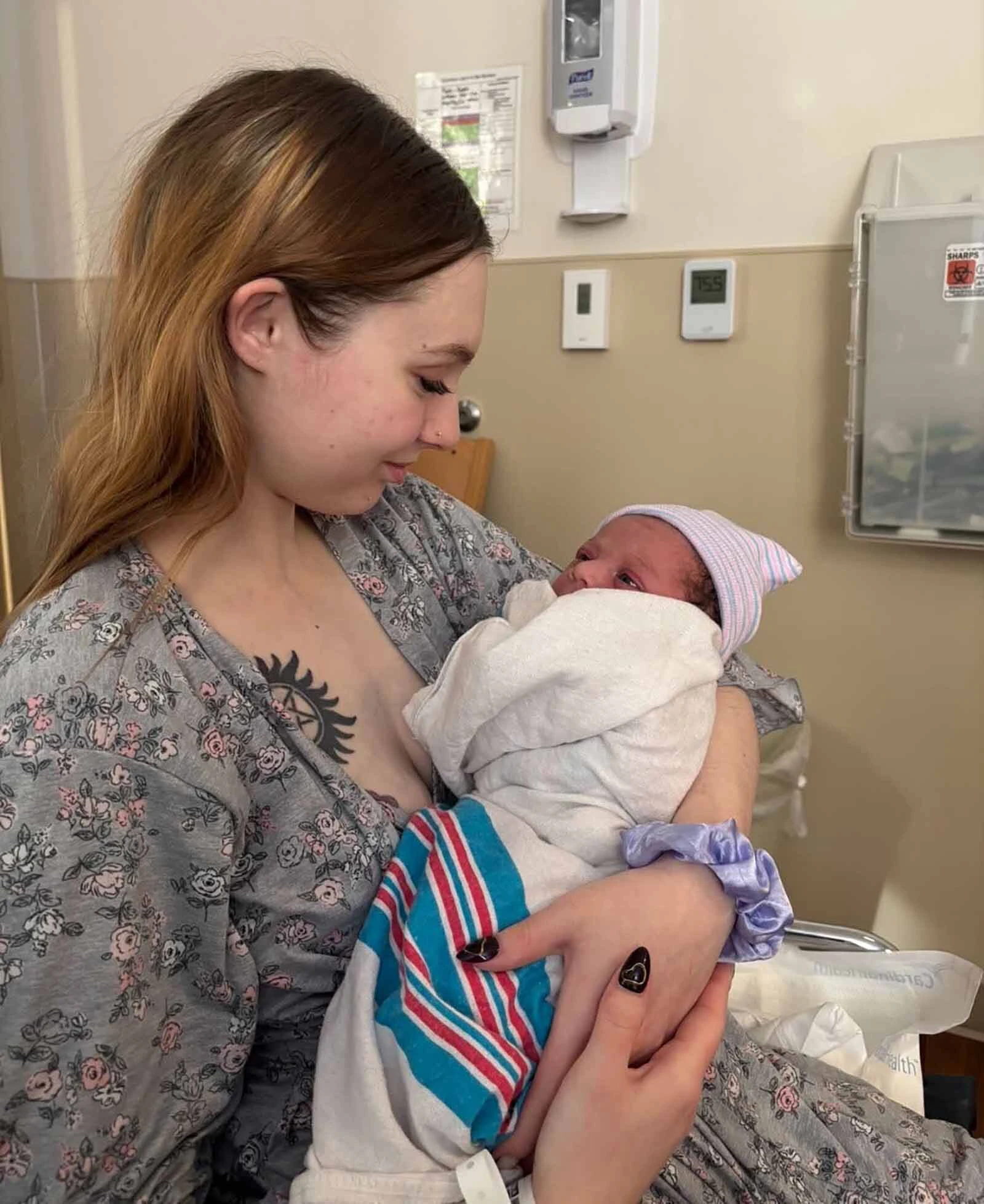 Skylar Clayson hadn't even made it halfway through the 30-minute drive from Glenrock to Casper when she felt the urge to push. By the time her husband Kaleb pulled off the interstate, their son, Oliver, had arrived.