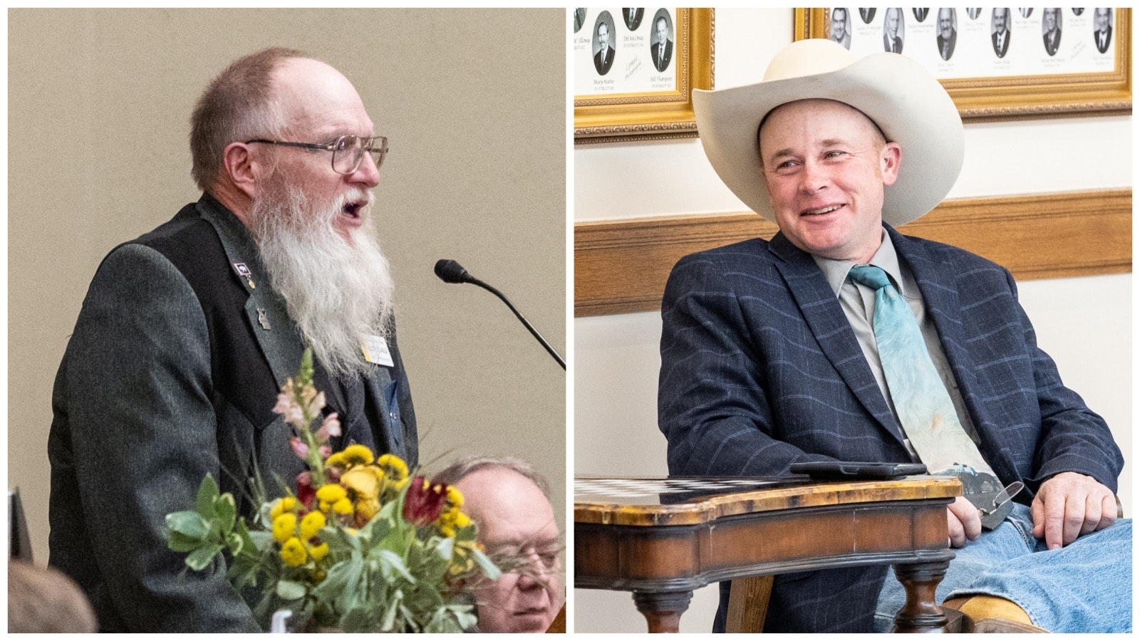 State Rep. Allen Slagle, R-Newcastle, left, and former Rep. JD Williams.