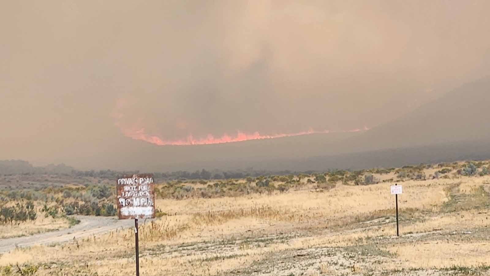 The Sleeper Ranch Fire near Meeteetse is approaching 20,000 acres in size.
