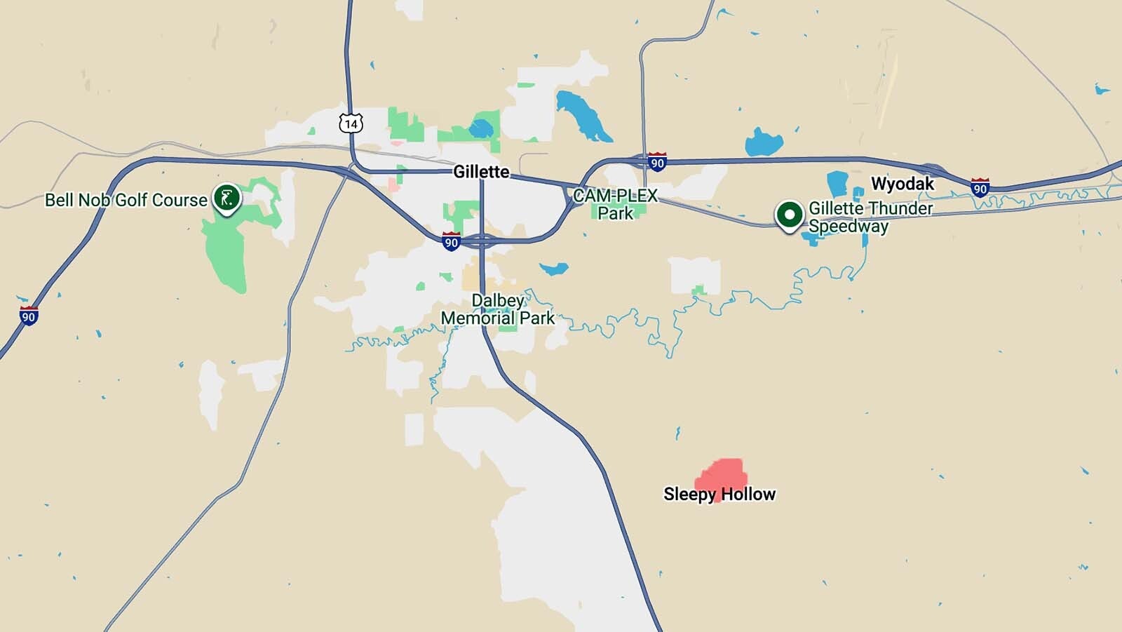 Sleepy Holllow is a neighborhood southeast of Gillette. It's nice, but anybody who's been there wouldn't call it Wyoming's wealthiest small town.