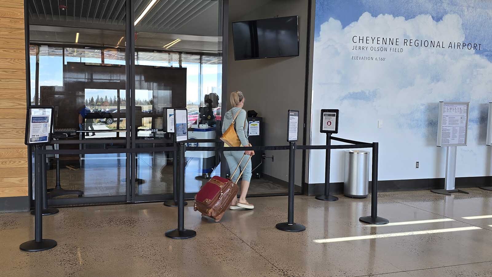 Wyoming travelers say they prefer smaller airports. The lines are shorter and parking a lot cheaper, and in some cases free. At the Cheyenne Regional Airport, the terminal is easy to navigate.