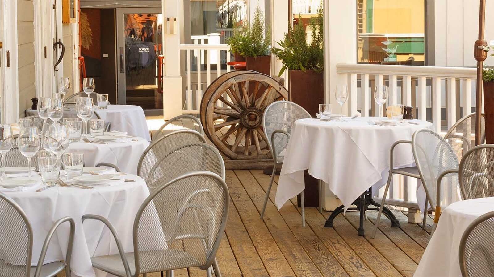 One of the dining areas at the Snake River Grill.