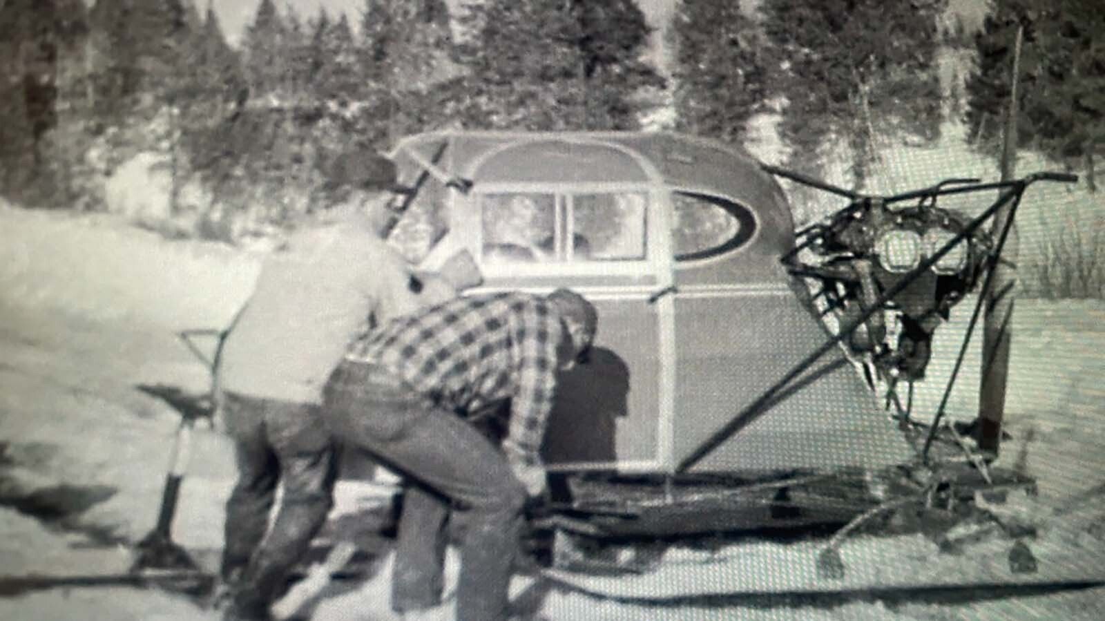 The look like unfinished lightweight helicopters, but for decades snowplanes have been an invaluable tool for getting around the remote areas of Yellowstone and Grand Teton national parks during winter.