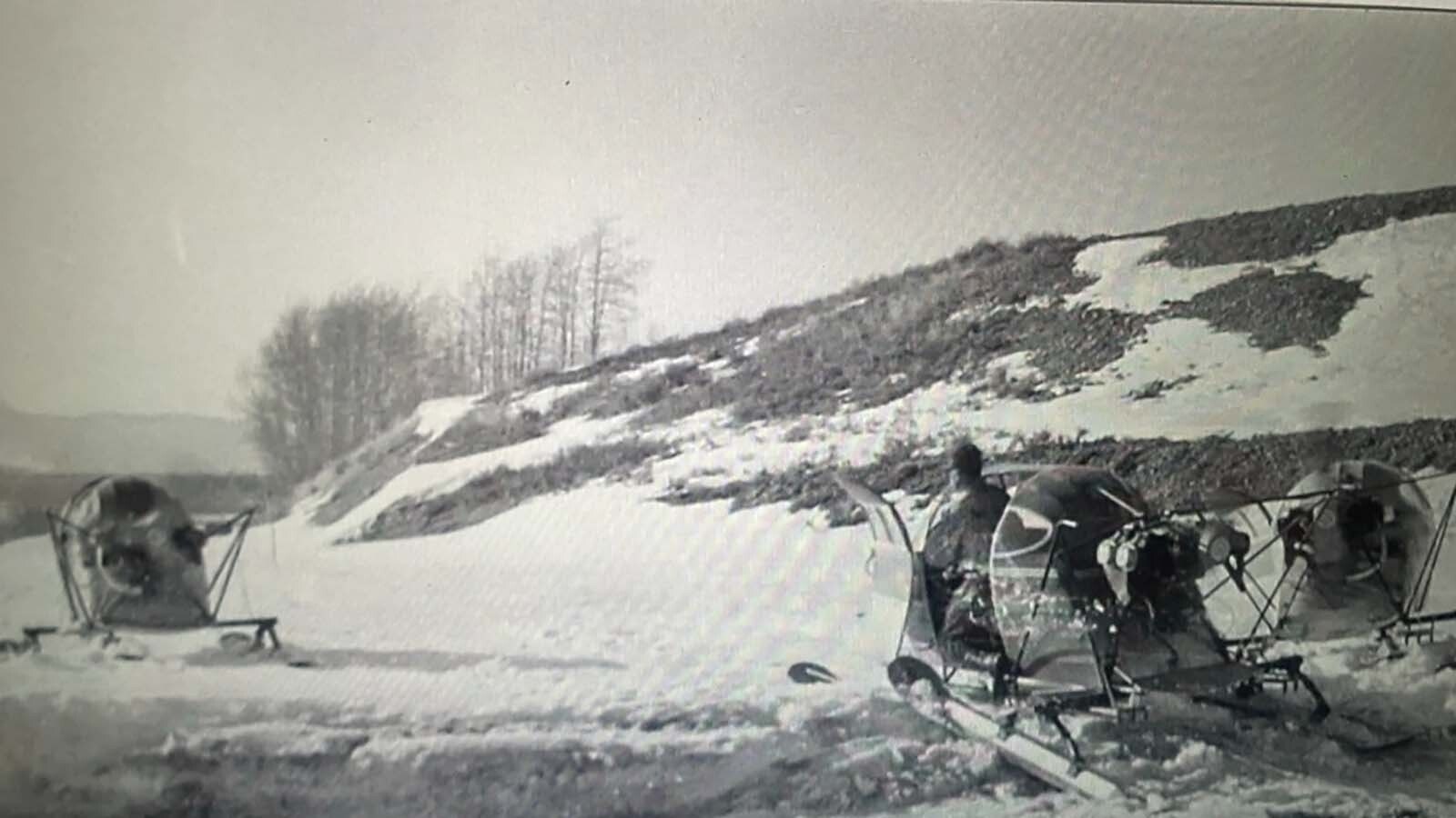 The look like unfinished lightweight helicopters, but for decades snowplanes have been an invaluable tool for getting around the remote areas of Yellowstone and Grand Teton national parks during winter.