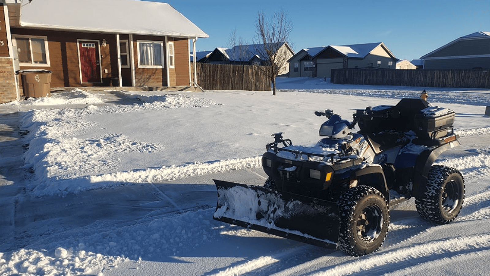 A lack of snowfall this winter has left local snow-removal businesses with almost no work. Fortunately, they can fall back on building maintenance and other services. At High Plains Janitorial in Laramie, snow removal is only one of the services offered.