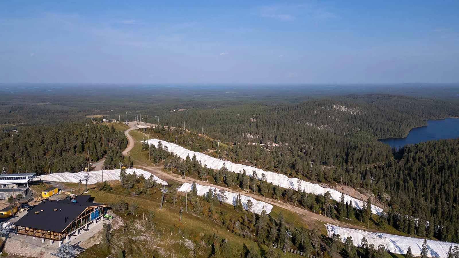 Ruka Ski Resort in Finland utilizes multiple piles covered by the Snow Secure mats.