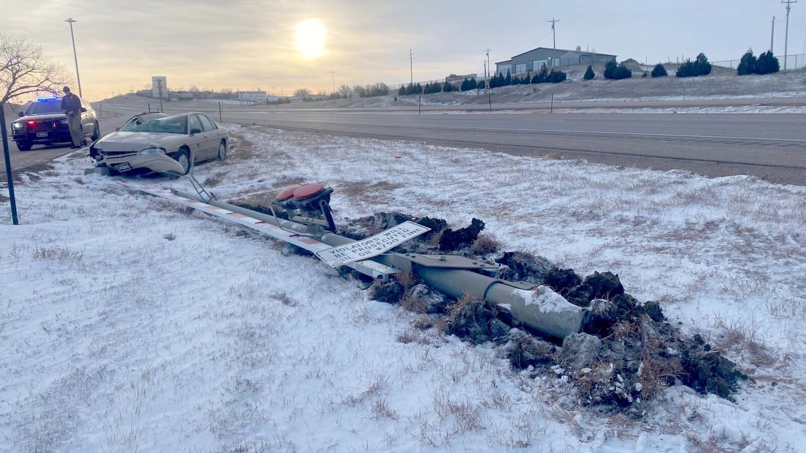 When bad weather hits and drivers see road closure gates lowering in Wyoming, some motorists race to get past them before they’re down. In the process, many gates have been hit and destroyed. Not to mention, being on a closed road is a bad idea.