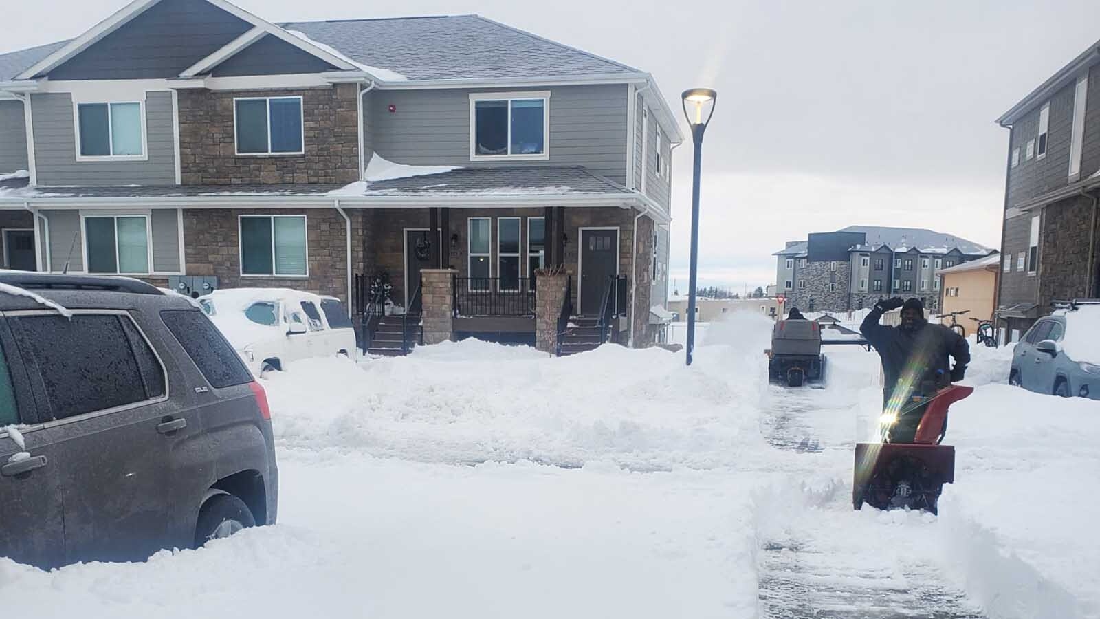 The Preferred Service snow removal crew was busy in Cheyenne in March 2021, after the largest two-day snowfall on record. This year, they’ve had almost no work.