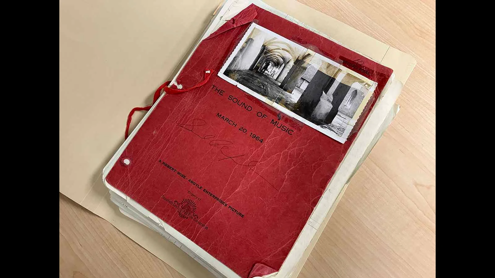 Saul Chaplin’s personal script for “The Sound of Music.”