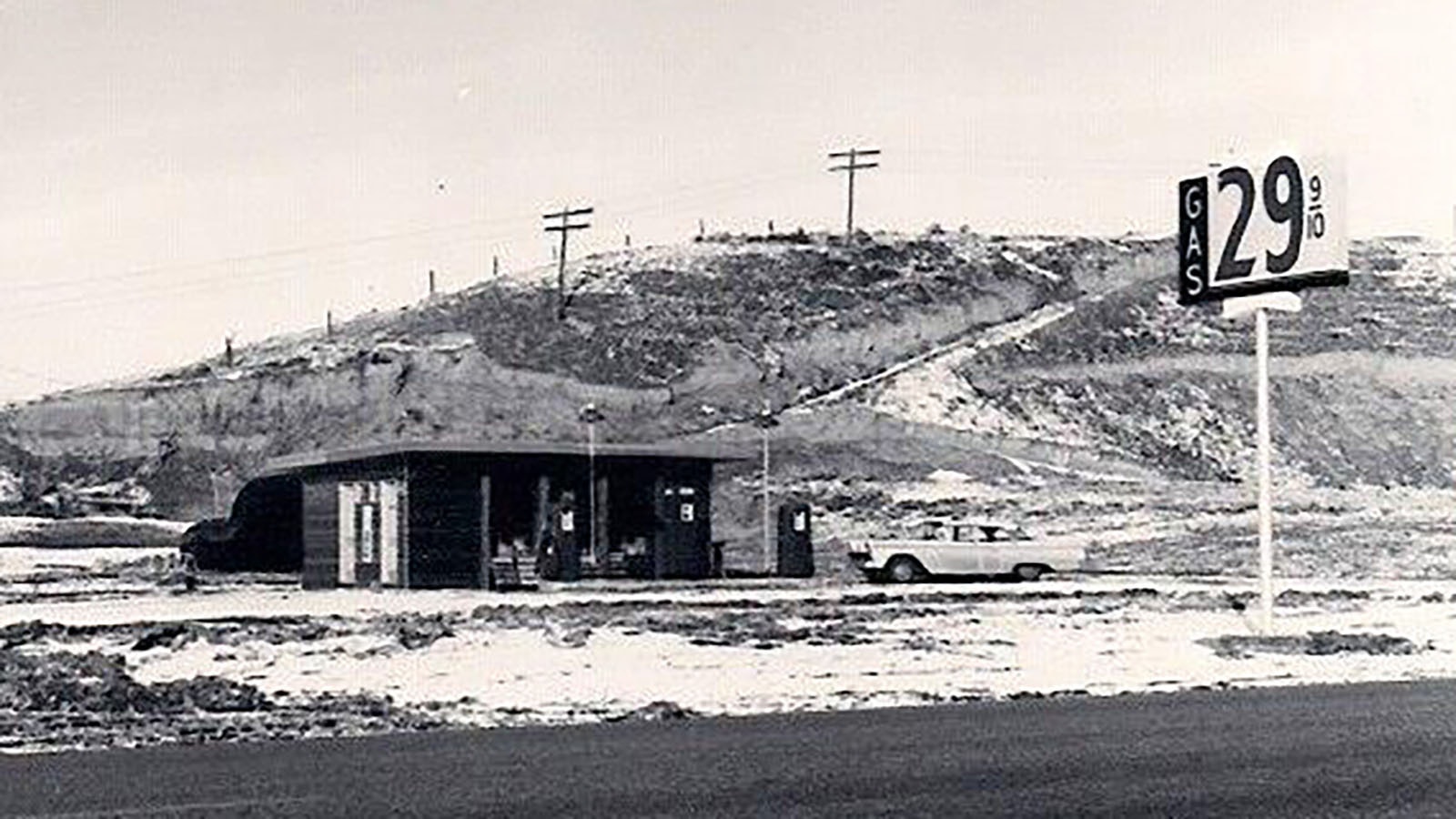 South Yellowstone Highway near Grandma's Liquor store circa 1960.
