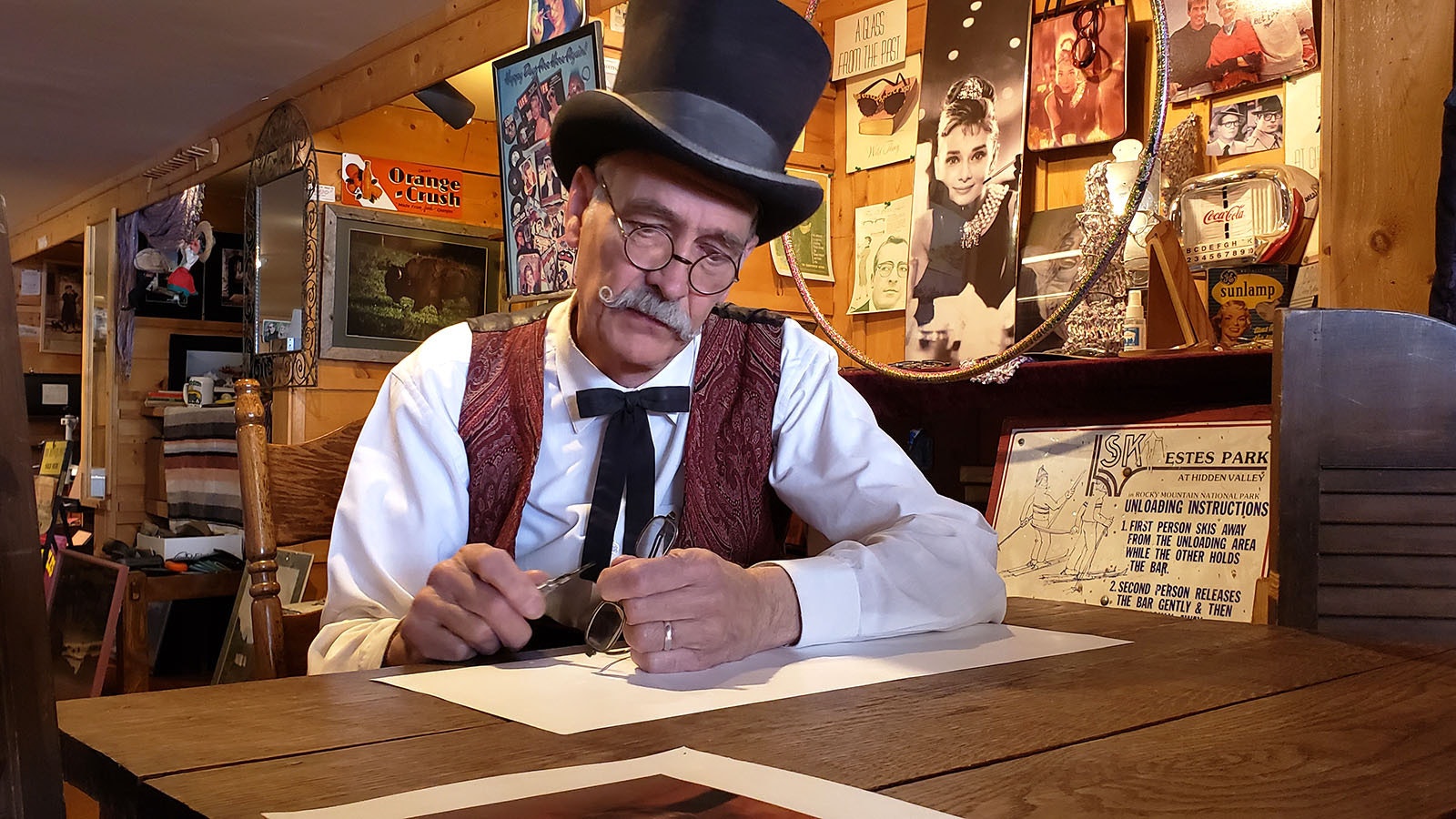 Steve Grabowski of Laramie is one of the world's last old-time opticians. He even dresses in period costume and has been known to make a house call or two.