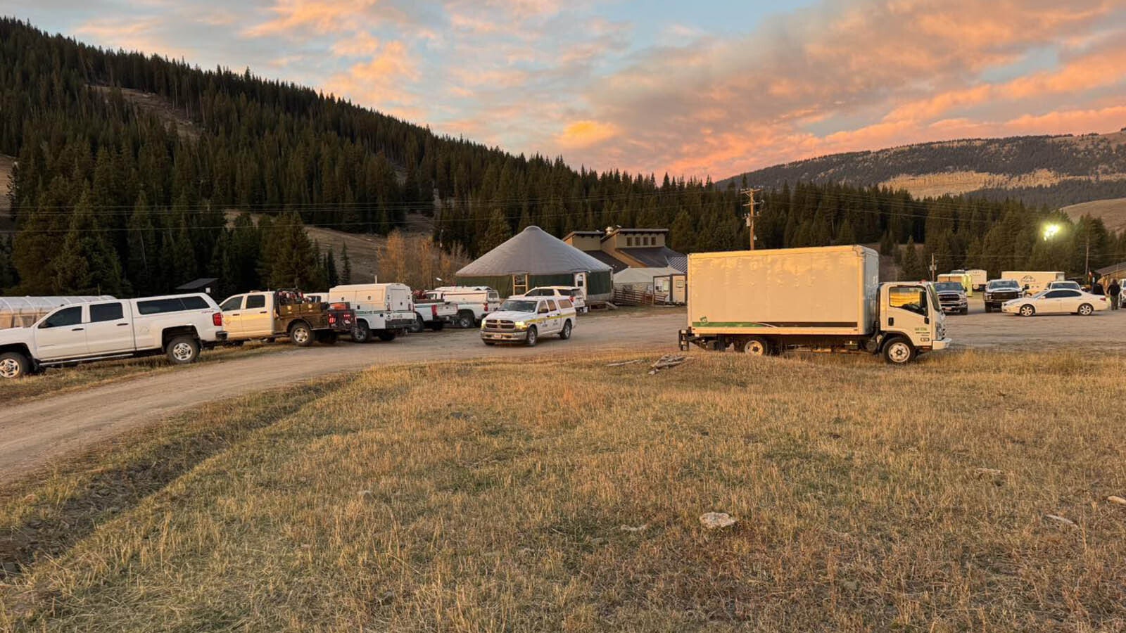 The yurt in the background serves as the logistics headquarters of the Spike Camp.