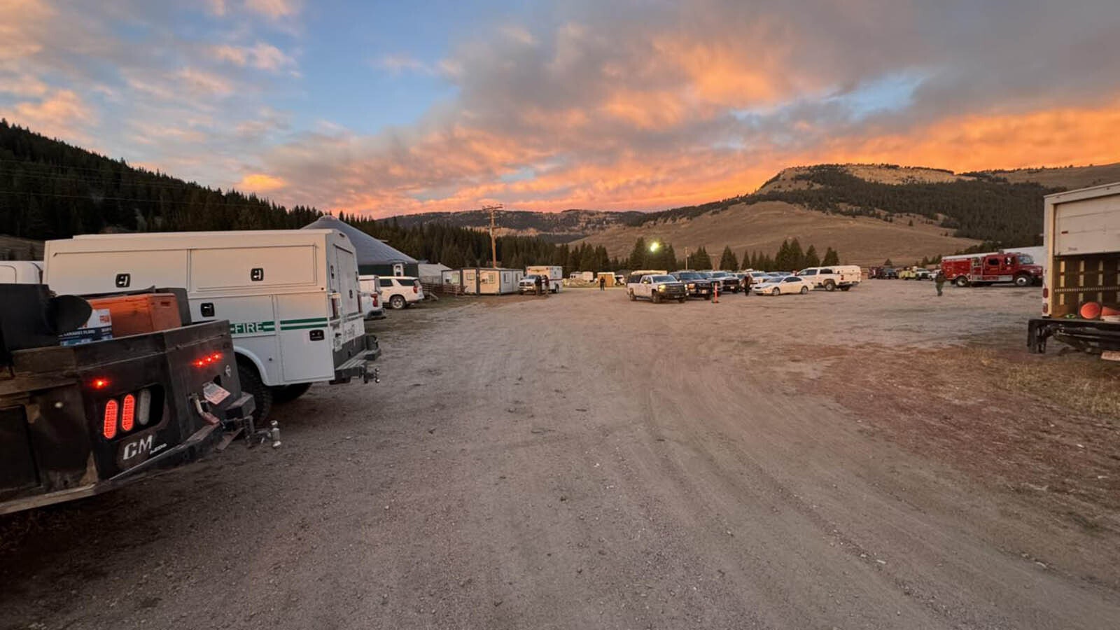 Welcome to the Spike Camp set up in Antelope Butte not far from Burgess Junction.