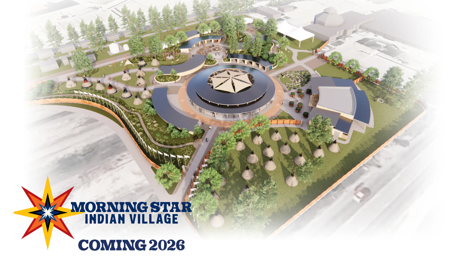 The new 3.8-acre Morning Star American Indian Village was developed in partnership with the Hughes Charitable Foundation as part of CFD’s Year of the American Indian, creating a permanent space for cultural celebration, education, and connection.