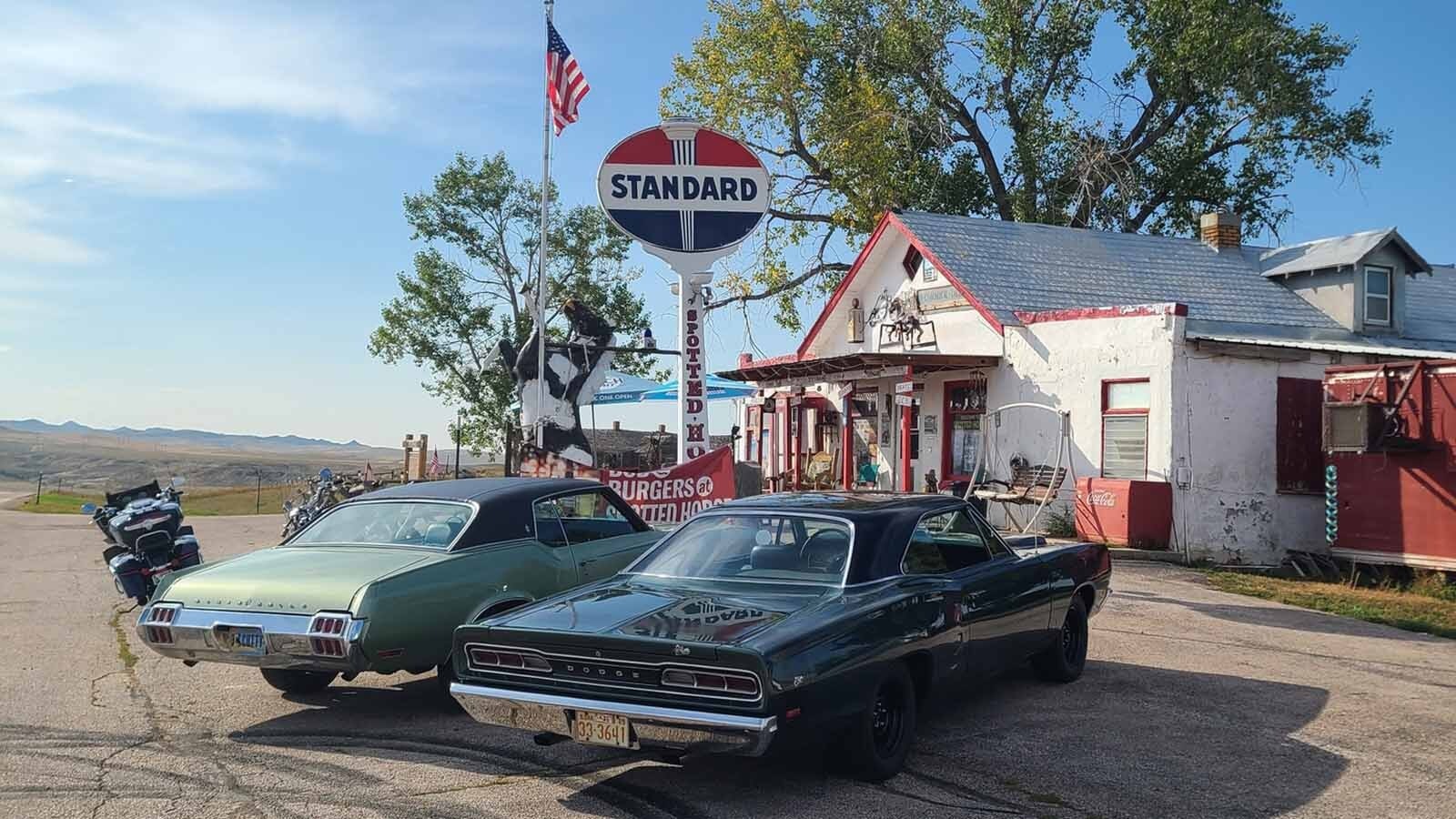 The 101-year-old Spotted Horse Bar and Grill is an off-the-beaten dive bar on Highway 14-16 between Gillette and Sheridan. It's famous for its ranch burgers and famous spotted horse statue out front, which was rescued from a Montana brothel.