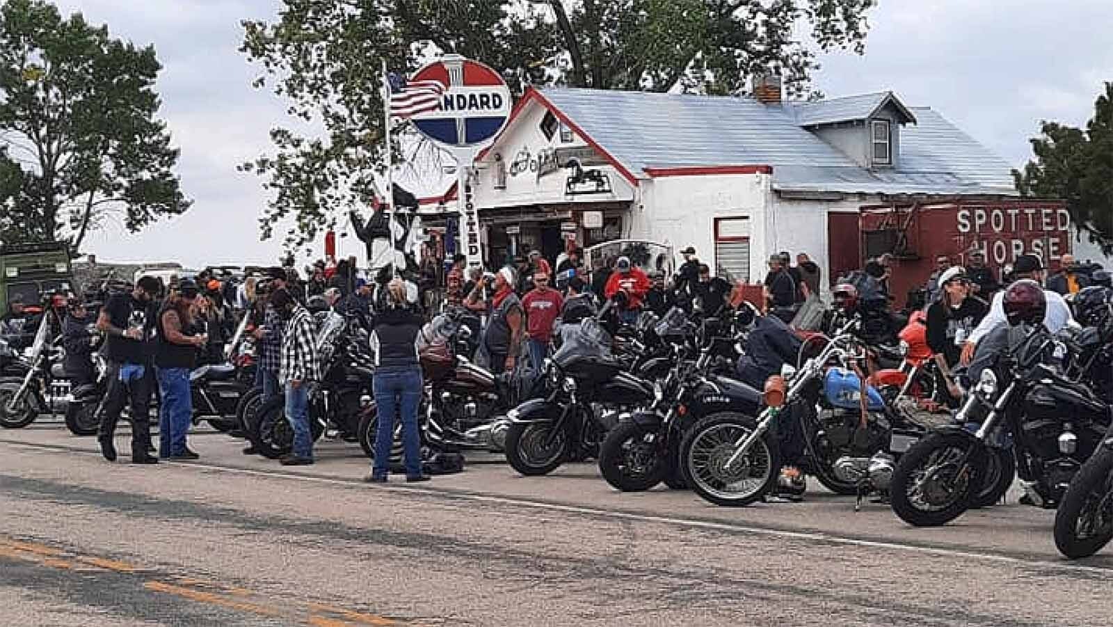 The 101-year-old Spotted Horse Bar and Grill is an off-the-beaten dive bar on Highway 14-16 between Gillette and Sheridan. It's famous for its ranch burgers and famous spotted horse statue out front, which was rescued from a Montana brothel.