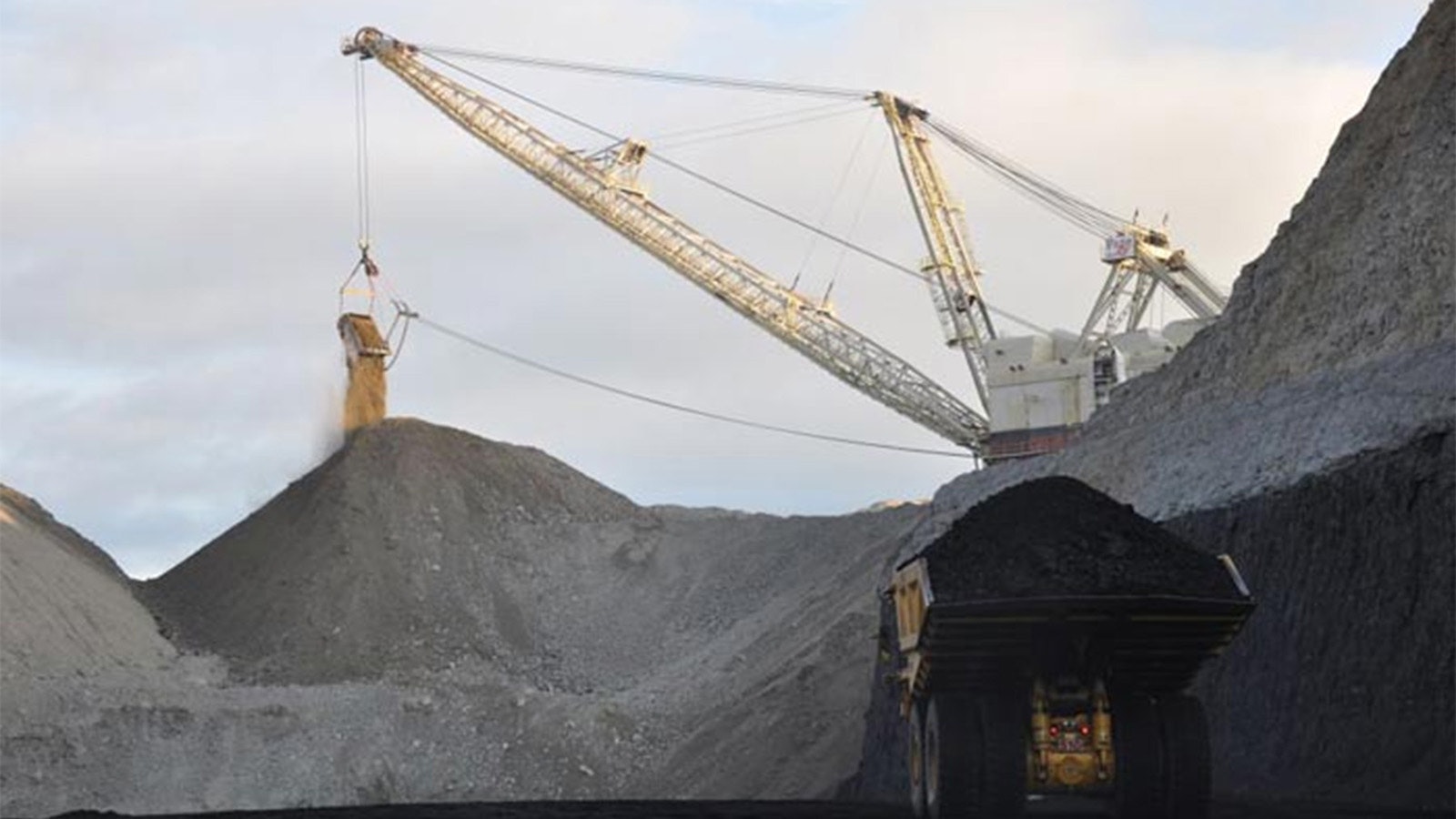 Opertions at the Spring Creek coal mine in Decker, Montana.