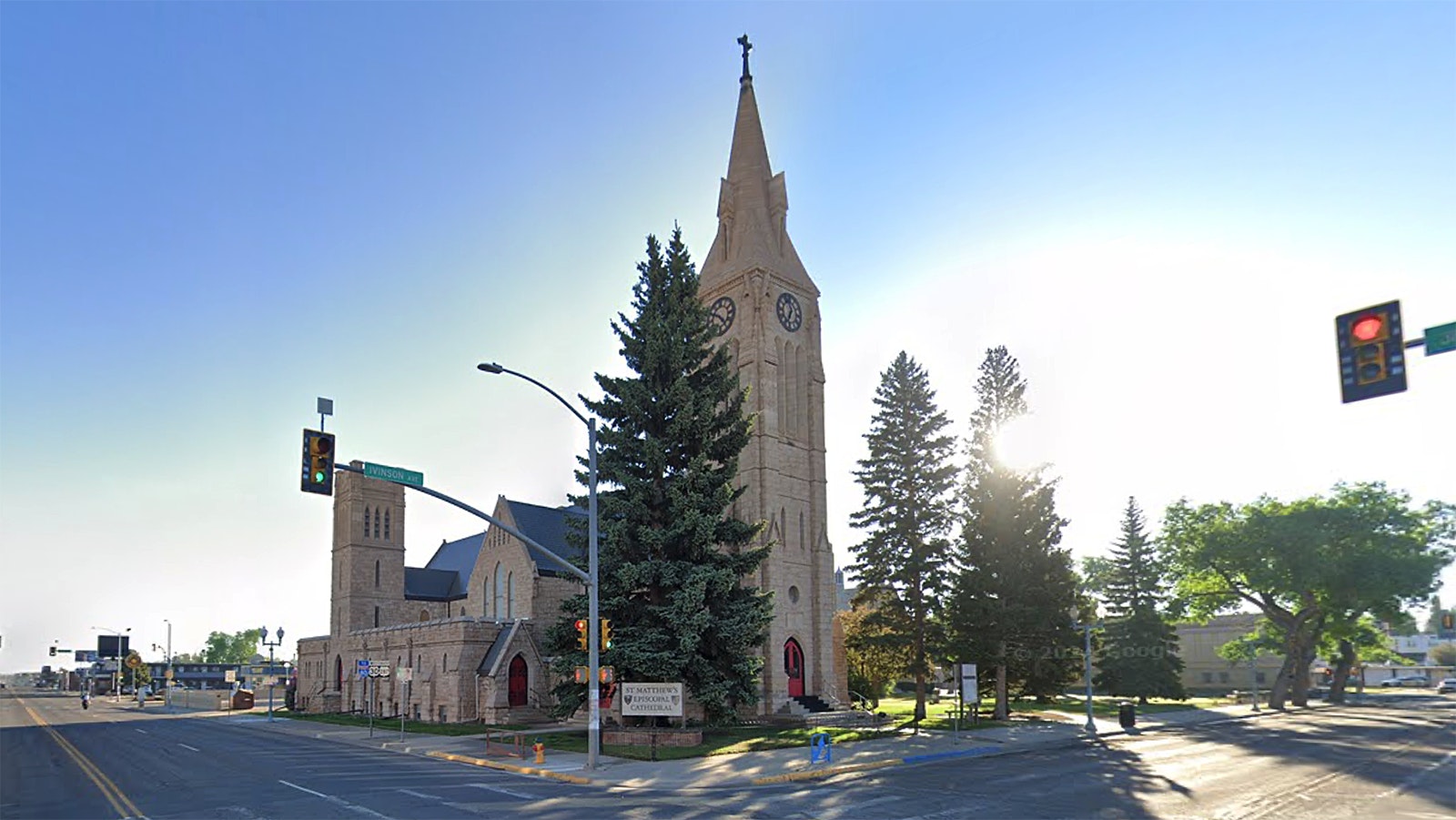 At an elevation of 7,276 feet above sea level, St. Matthew's Cathedral and its 118-foot spire in Laramie, Wyoming, is the highest cathedral in the United States. There are others much larger and taller, but none with the rare air of Laramie's altitude.