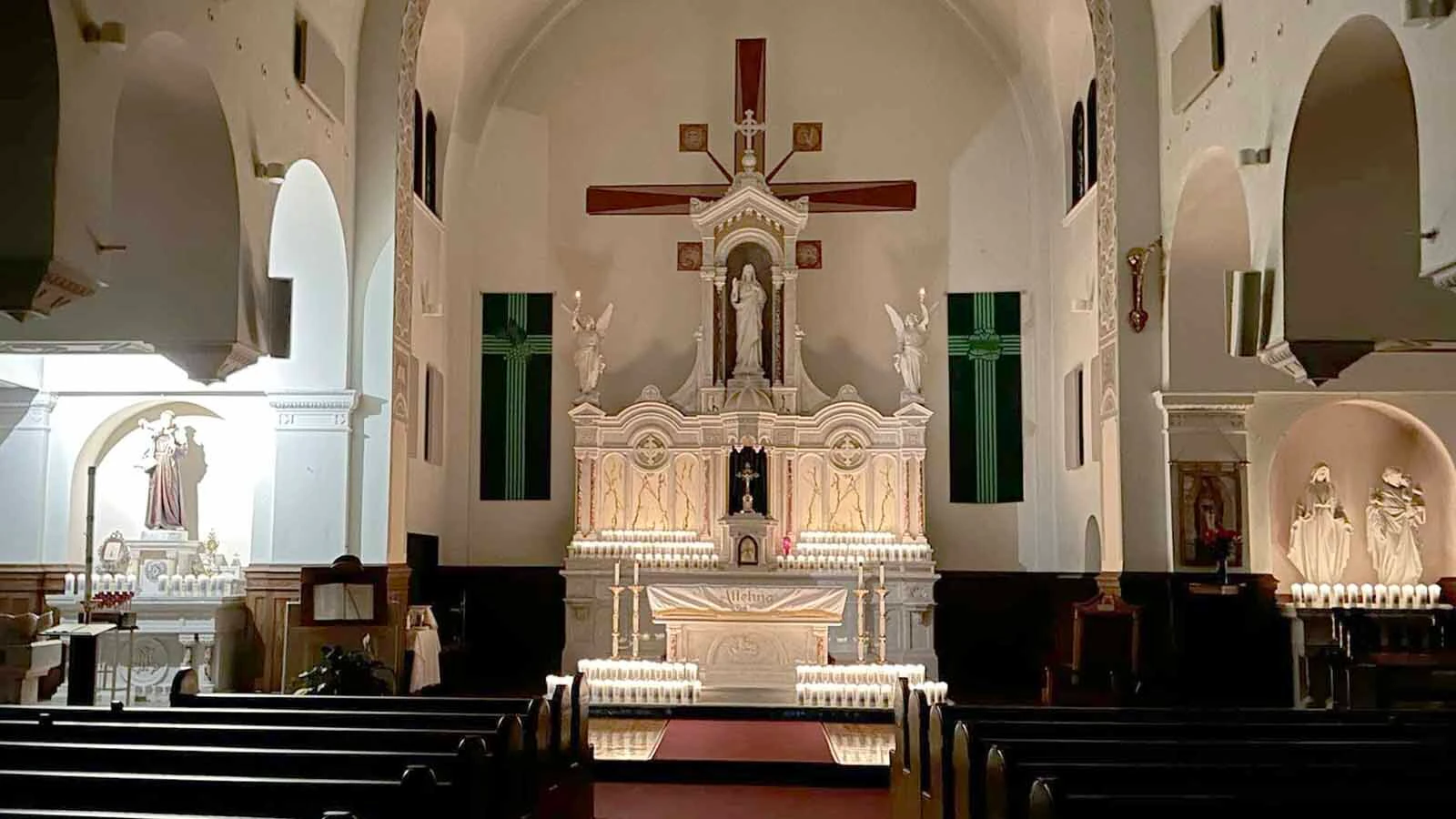 Inside St. Anthony of Padua Catholic Church in Casper, Wyoming, where Father Chad Ripperger grew up.