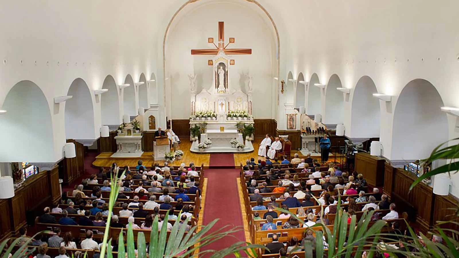 An Easter Mass at St. Anthony of Padua Catholic Church in Casper, Wyoming.