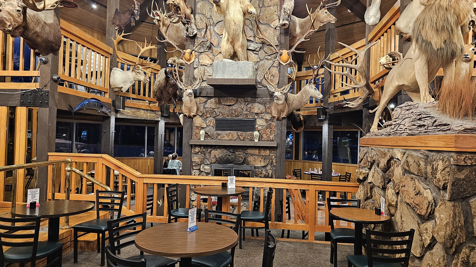 The Safari Restaurant has a large collection of wild game trophies. Workers at the restaurant said their understanding is the trophies will be staying.