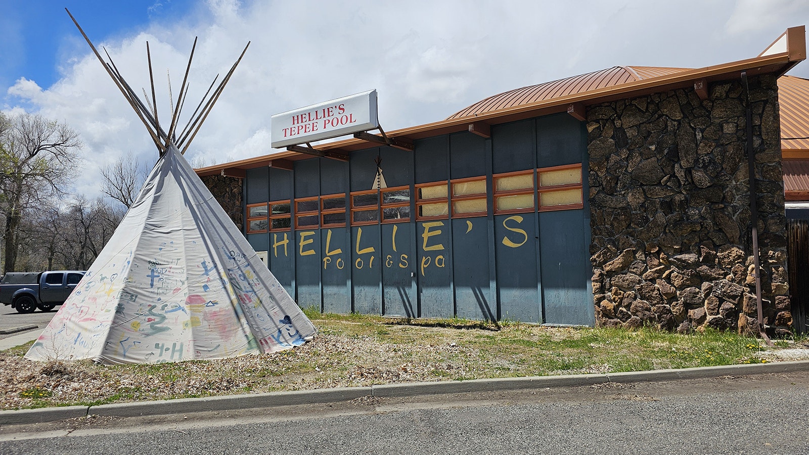 The Teepee Pool would be reconstructed as an adult-oriented spa and wellness center. It is already owned by Wyoming LLC.