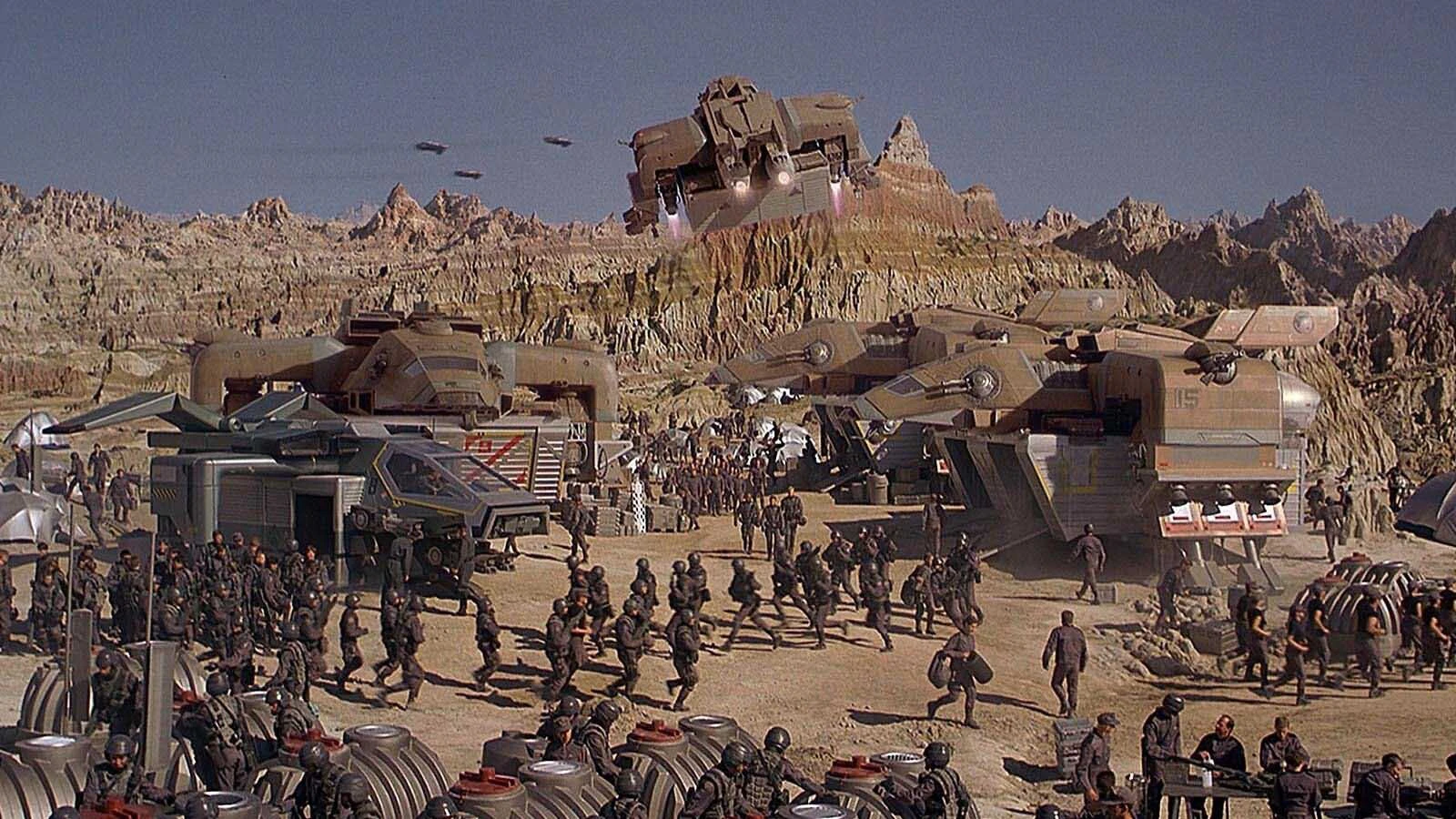 A pair of Wyoming college students were among the 300 extras cast in the sci-fi classic “Starship Troopers” 30 years ago, which featured Hell's Half Acre as an alien planet inhabited by an aggressive species of giant insects. They recall hot days in Hell’s Half Acre doused with alien blood as dead bodies. “I want more blood!” the director would yell.
