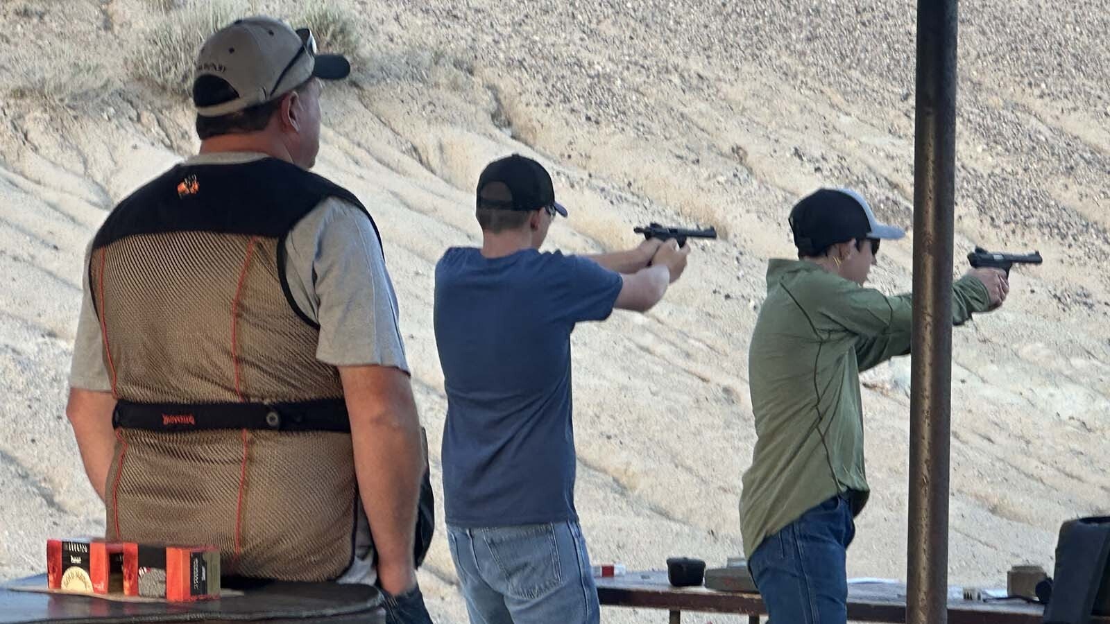 The .22 pistol range in Douglas, Wyoming was set up specifically for Wyoming 4-H kids competing in the annual Wyoming State Shoot. 4-H’ers ranging in age from 8 to 18 years old.