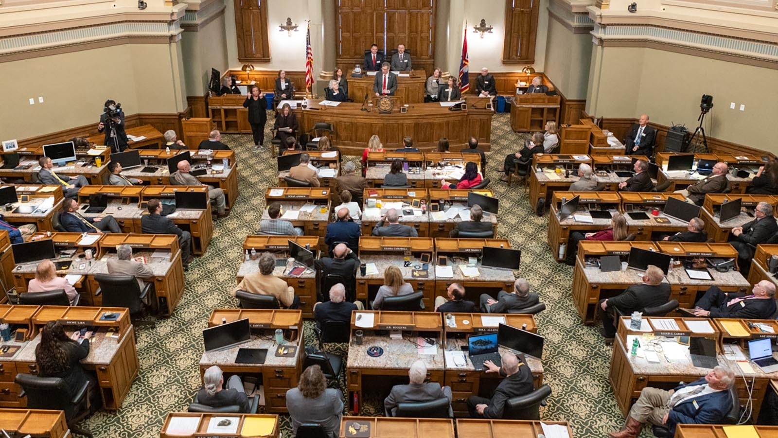 House and Senate members fill the House chamber on Wednesday, Jan. 15, 2025.