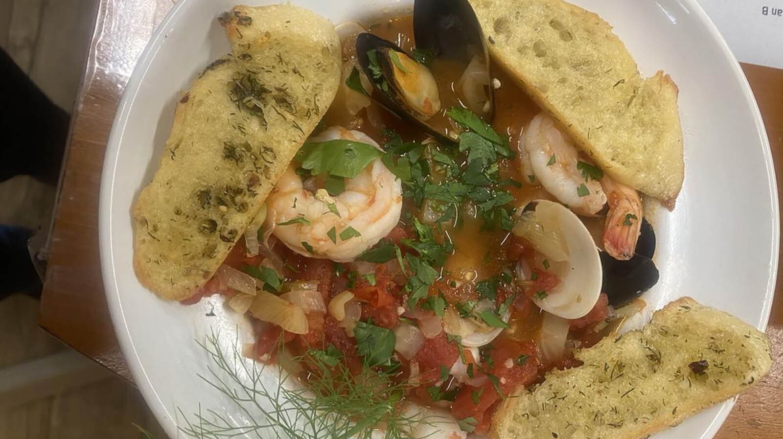 Cioppino, or fisherman’s stew, is a popular Italian dish offered at the Steamboat Deli.