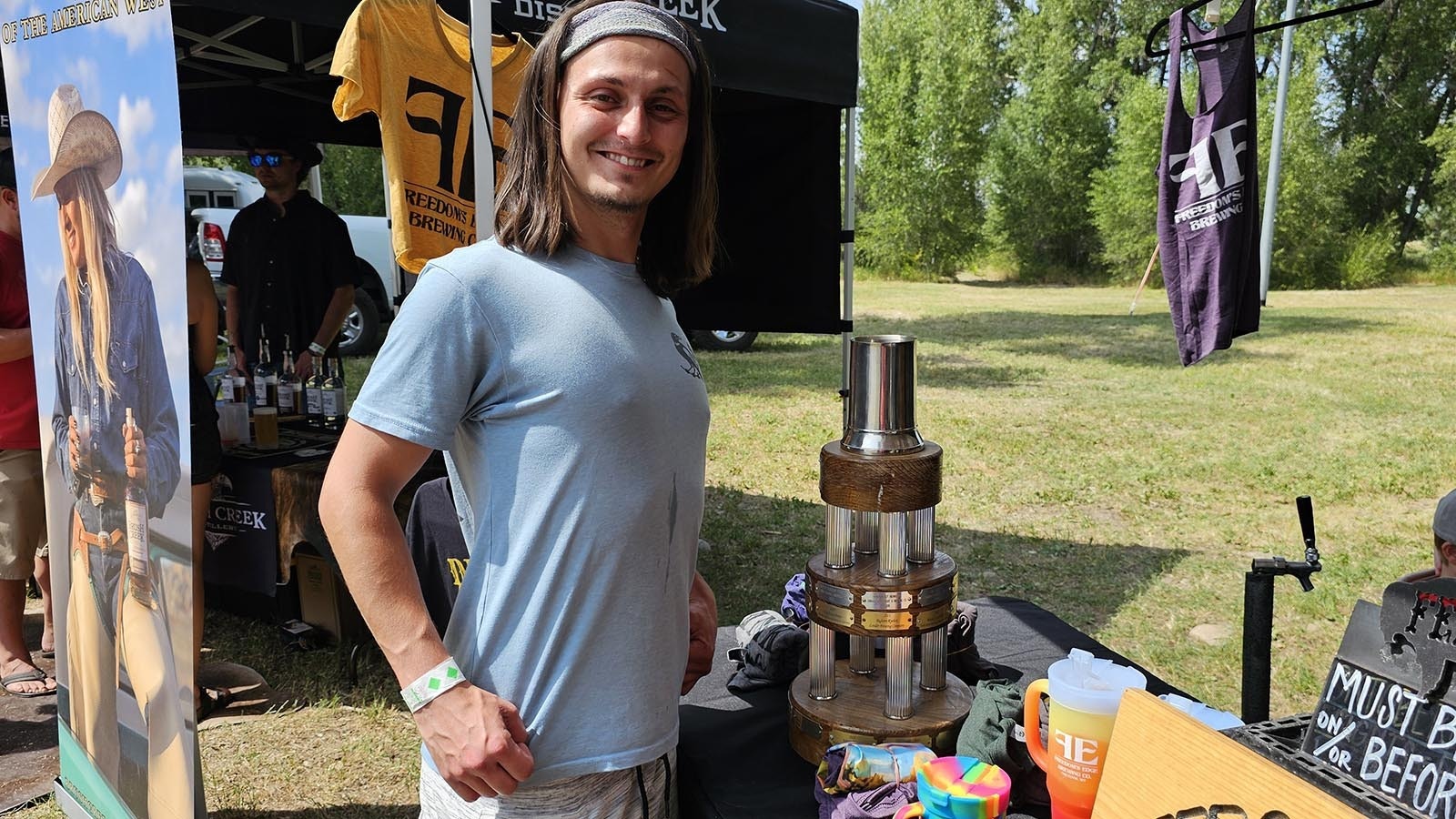 Nick Shassetz with Blue Raven Brewery at the Steinely Cup brewfest.