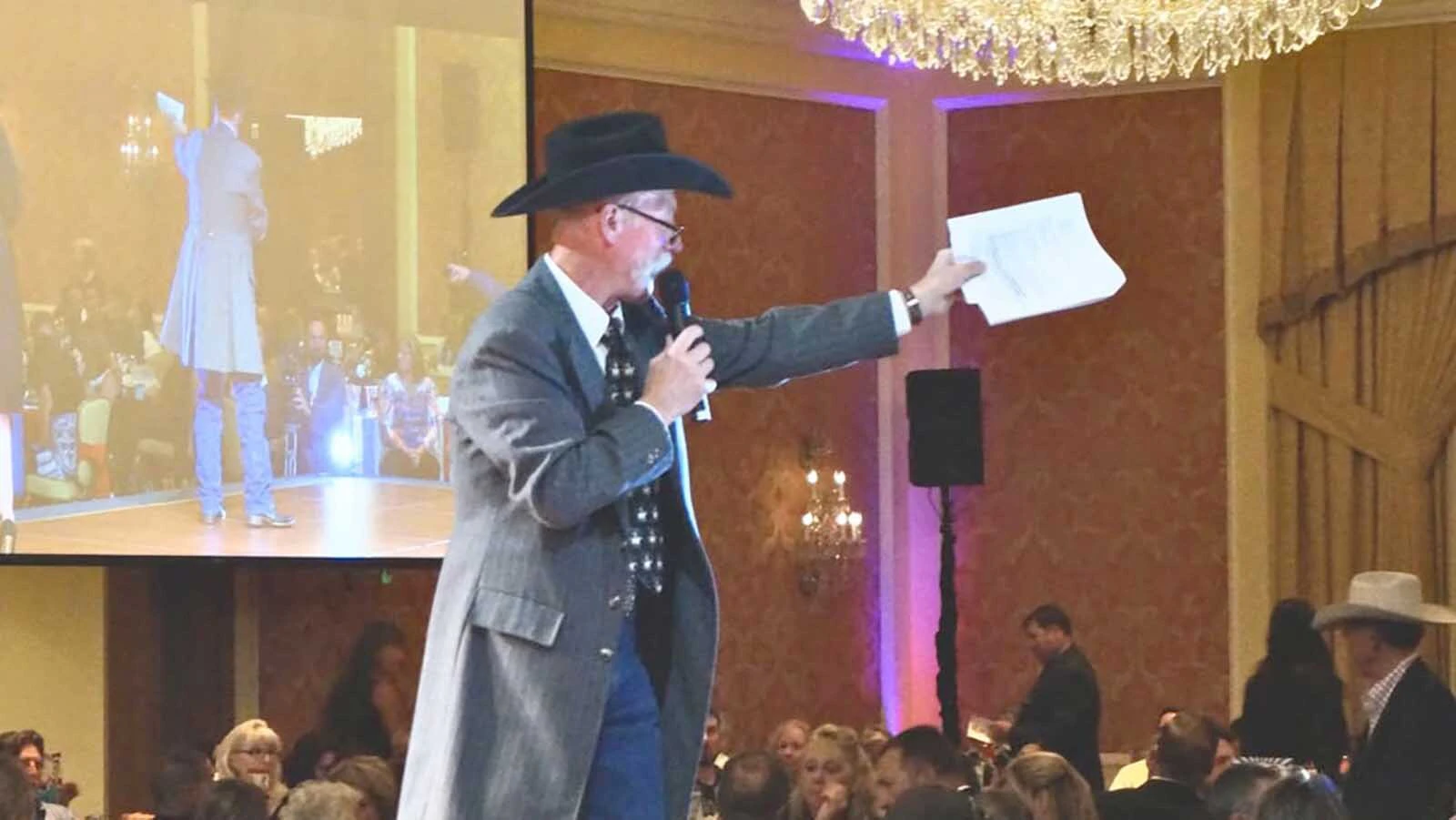 As an auctioneer, Steve Price helped raise funds for the Boys and Girls Club of Southwest Wyoming.
