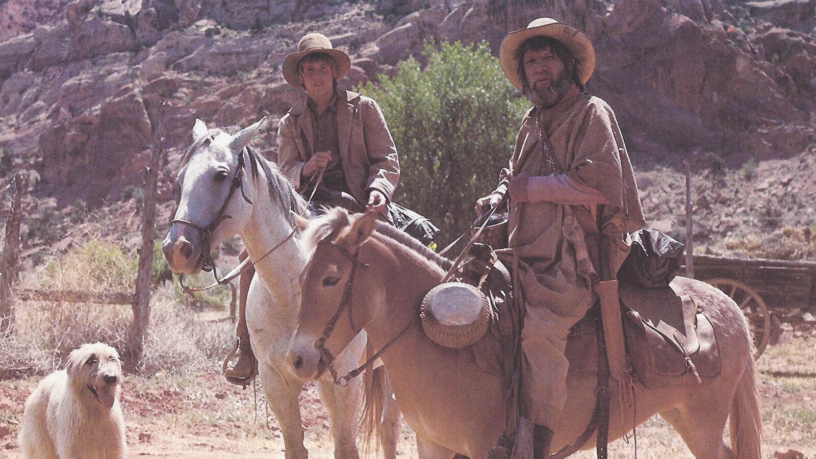 Stewart Petersen in a scene from the movie “Against a Crooked Sky" with Richard Boone.