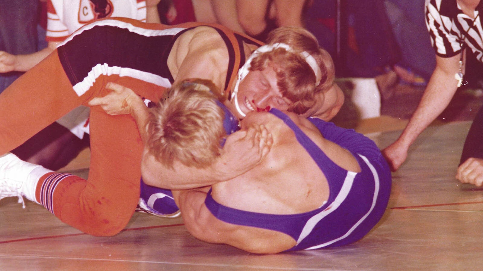 Stewart Petersen became a state champion wrestler in high school.
