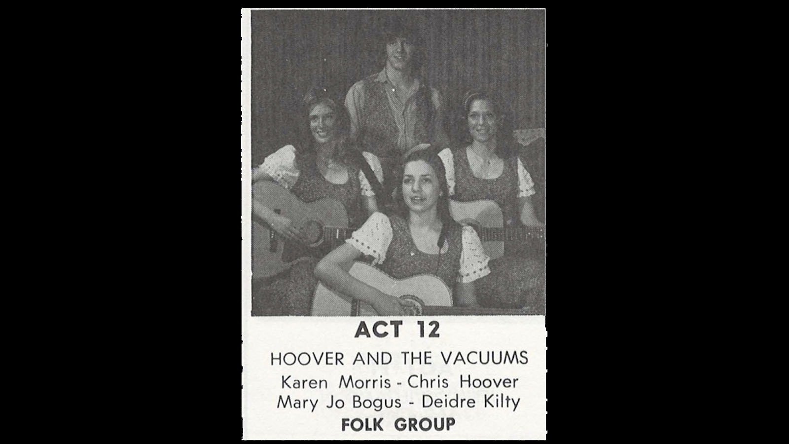 Chris Hoover and his band Hoover and the Vacuums won the Kiwanis Stars of Tomorrow contest in 1974.