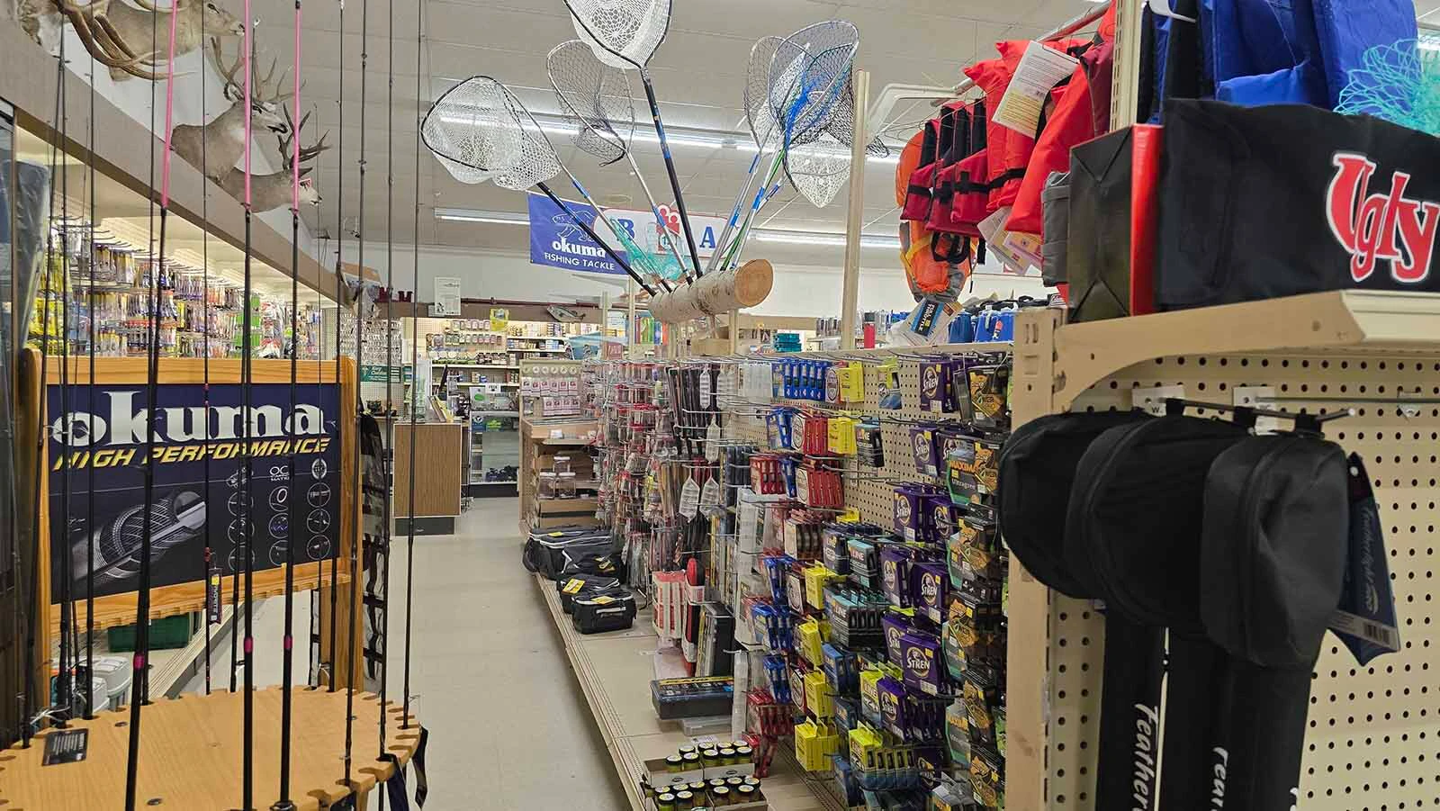 An expanded sporting goods section is one of the ways Stone Drug has diversified to keep its doors open.