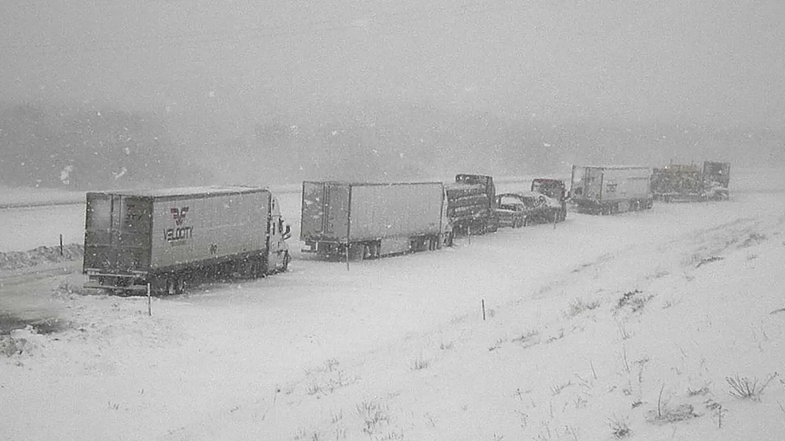 Southern Wyoming is shut down Monday by an intense blizzard that’s closed Interstate 80, took out power grids, and stranded motorists for hours. “I have less than a quarter of a tank of gas,” says one woman stuck near Rawlins for more than six hours.