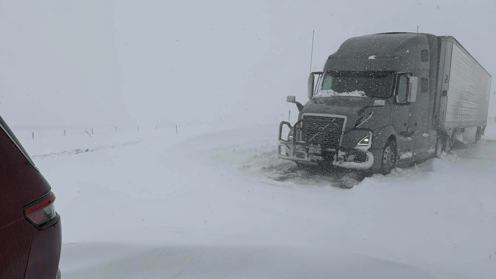 Southern Wyoming is shut down Monday by an intense blizzard that’s closed Interstate 80, took out power grids, and stranded motorists for hours. “I have less than a quarter of a tank of gas,” says one woman stuck near Rawlins for more than six hours.